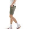 Farah Hawk Chino Short In Khaki Green For Men