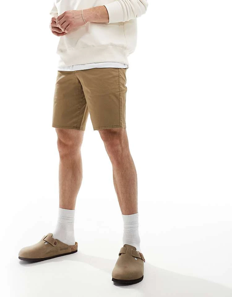 Farah Hawk Chino Short In Beige For Men - Image 4