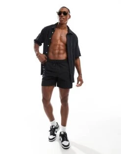 Farah Colbert Swim Shorts In Black For Men