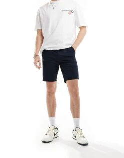 Farah Hawk Chino Short In Navy For Men