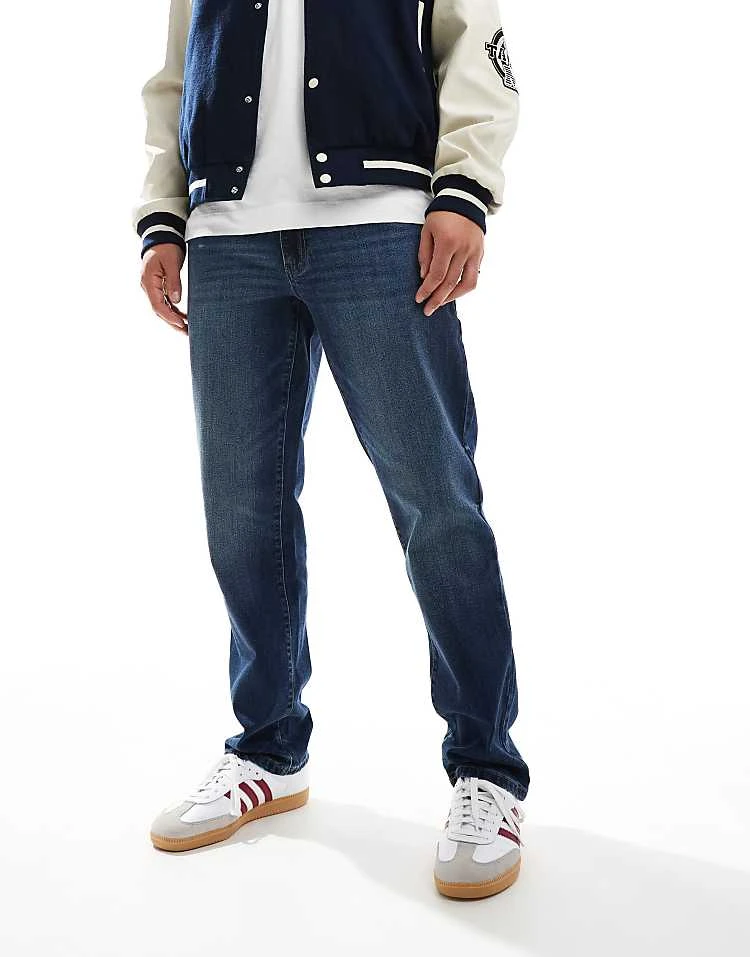 Farah Norwood Loose Jeans In Worn Indigo For Men - Image 4