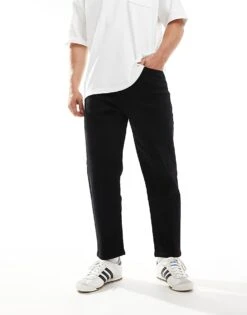 Farah Hawtin Stright Jeans In Black For Men