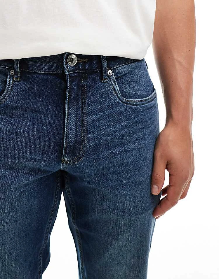 Farah Elm Slim Jeans In Denim Wash For Men Worn Rinse - Image 5