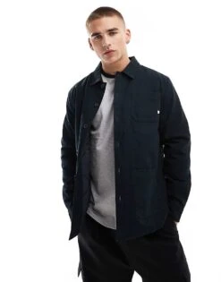 Farah Fencroft Jacket In Navy For Men