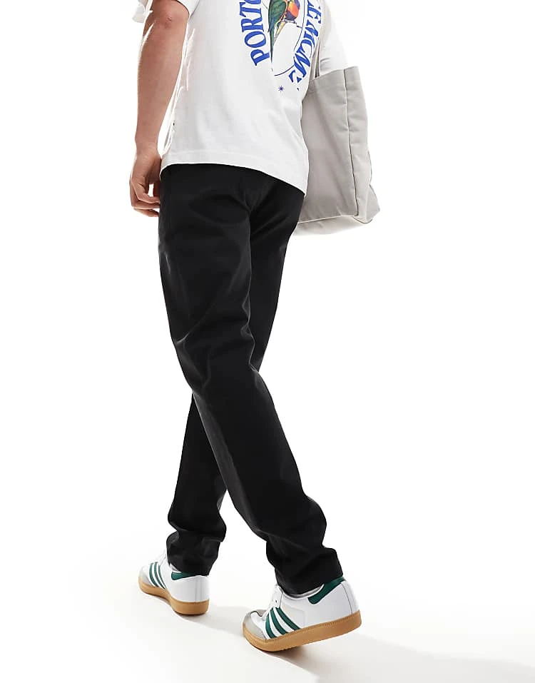 Farah Norwood Regular Fit Chino Trousers In Black For Men - Image 2