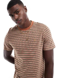 Farah Wilmot Striped Cotton T-shirt In Multi For Men