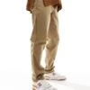 Farah Norwood Regular Fit Workwear Chino Trousers In Beige For Men