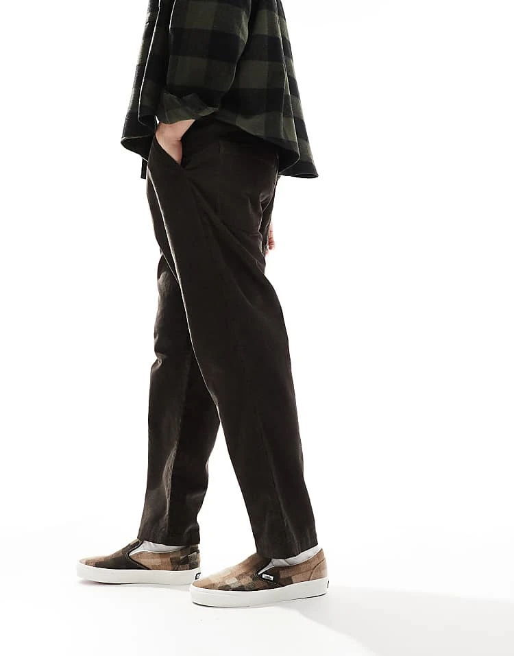 Farah Hawtin Tapered Fit Drawstring Cord Chino In Brown For Men - Image 3