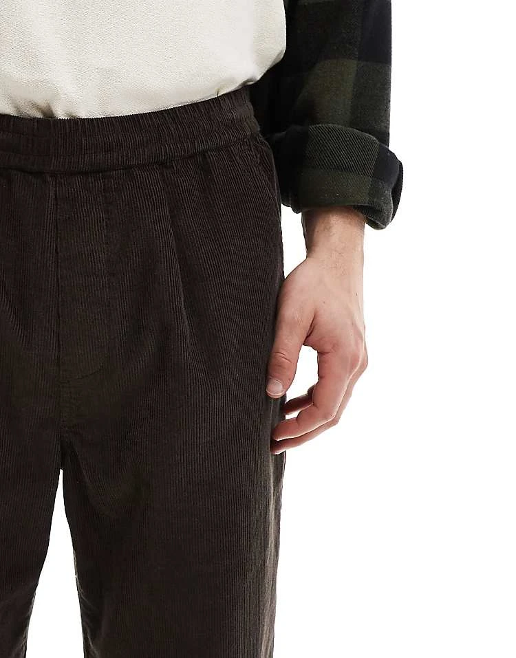 Farah Hawtin Tapered Fit Drawstring Cord Chino In Brown For Men - Image 5