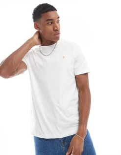 Farah Danny T-shirt In White For Men