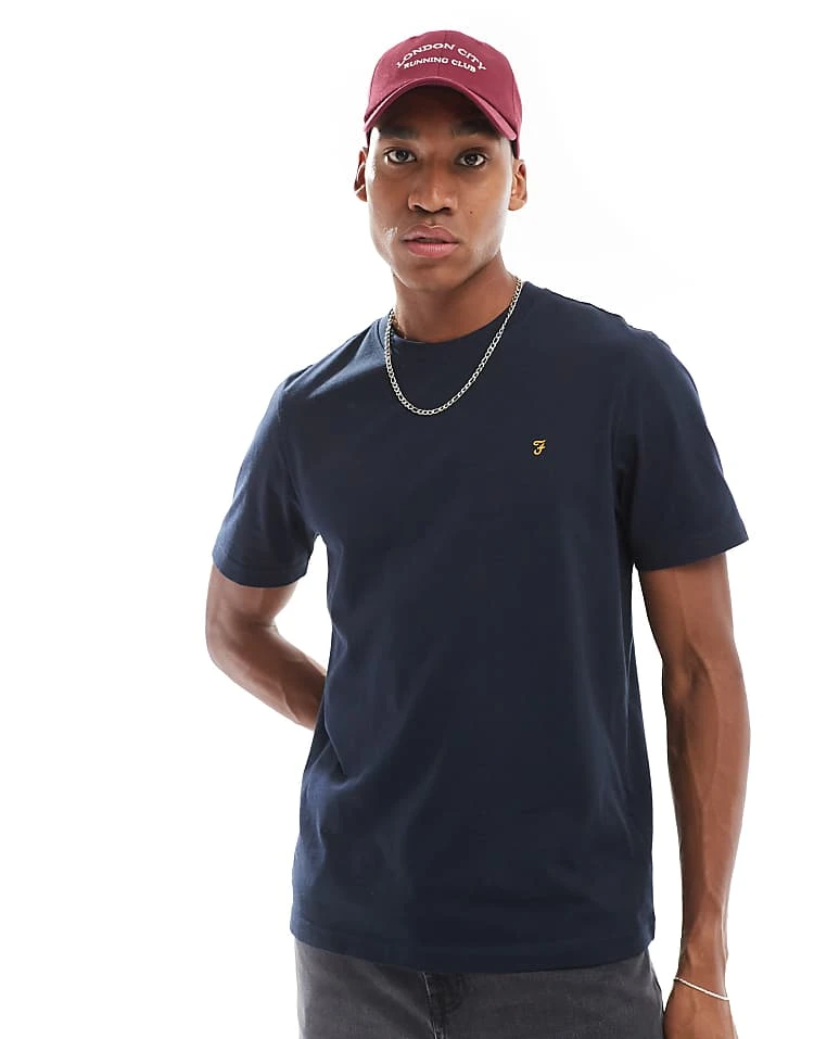 Farah Danny T-shirt In Navy For Men - Image 5