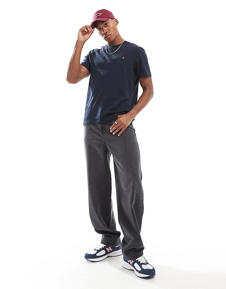 Farah Danny T-shirt In Navy For Men - Image 2