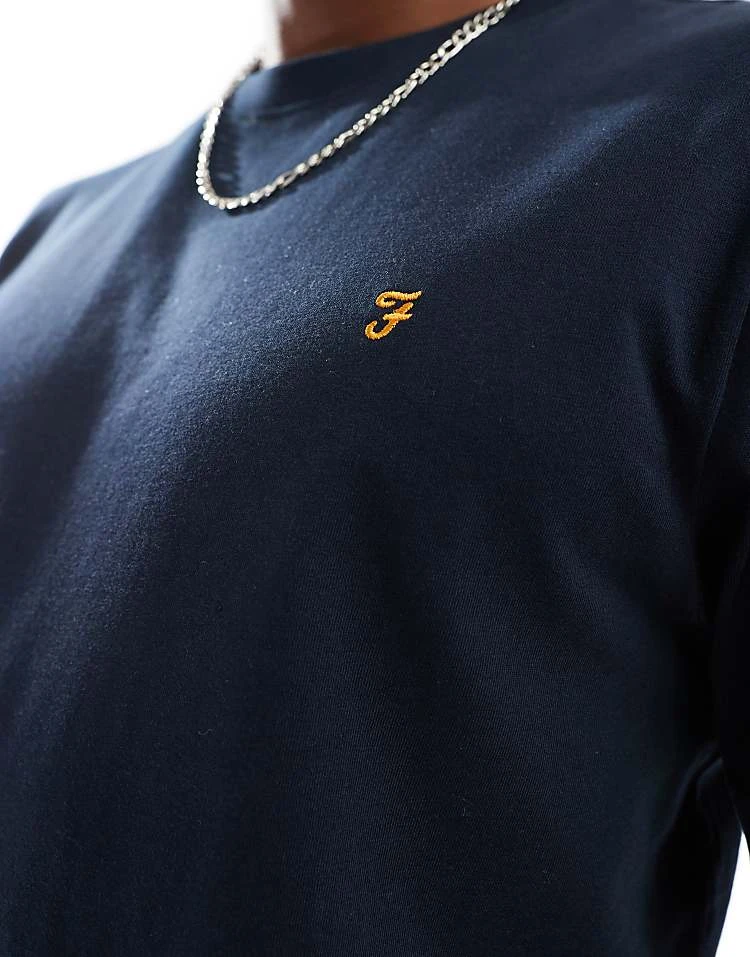 Farah Danny T-shirt In Navy For Men - Image 4