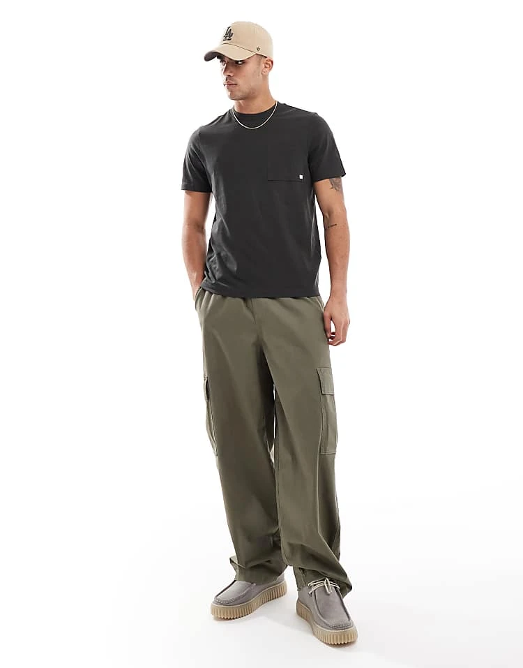 Farah Stacy Pocket T-shirt In Washed Black For Men - Image 2