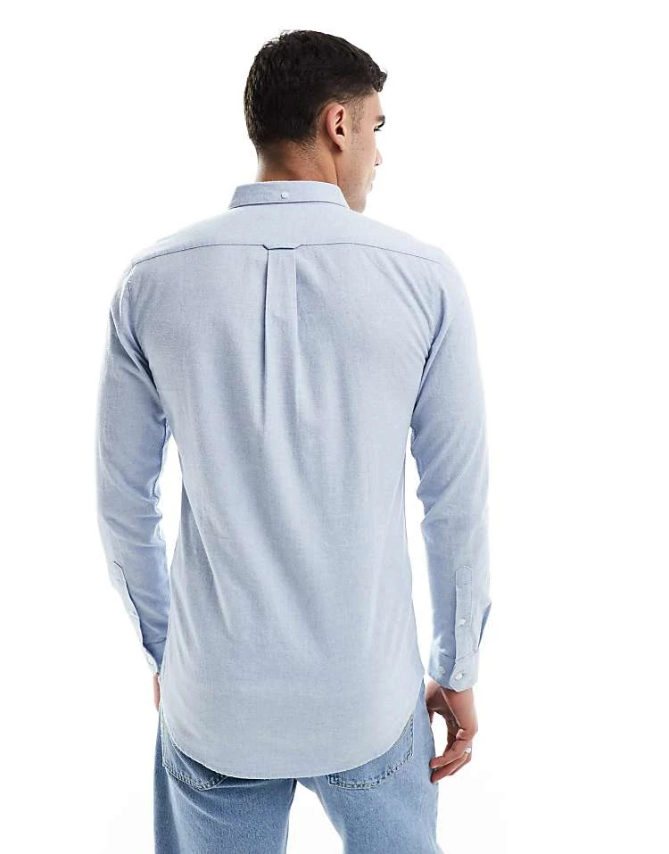 Farah Steen Long Sleeve Oxford Shirt In Blue For Men - Image 4