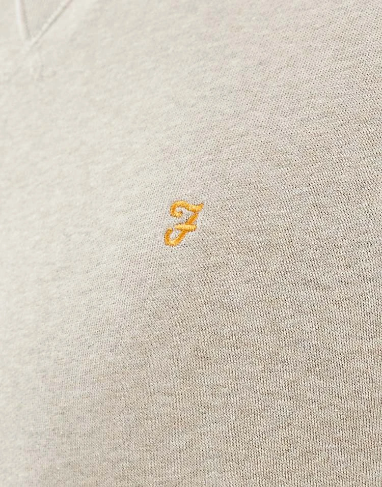 Farah Tim Crewneck Sweatshirt In Beige For Men - Image 3