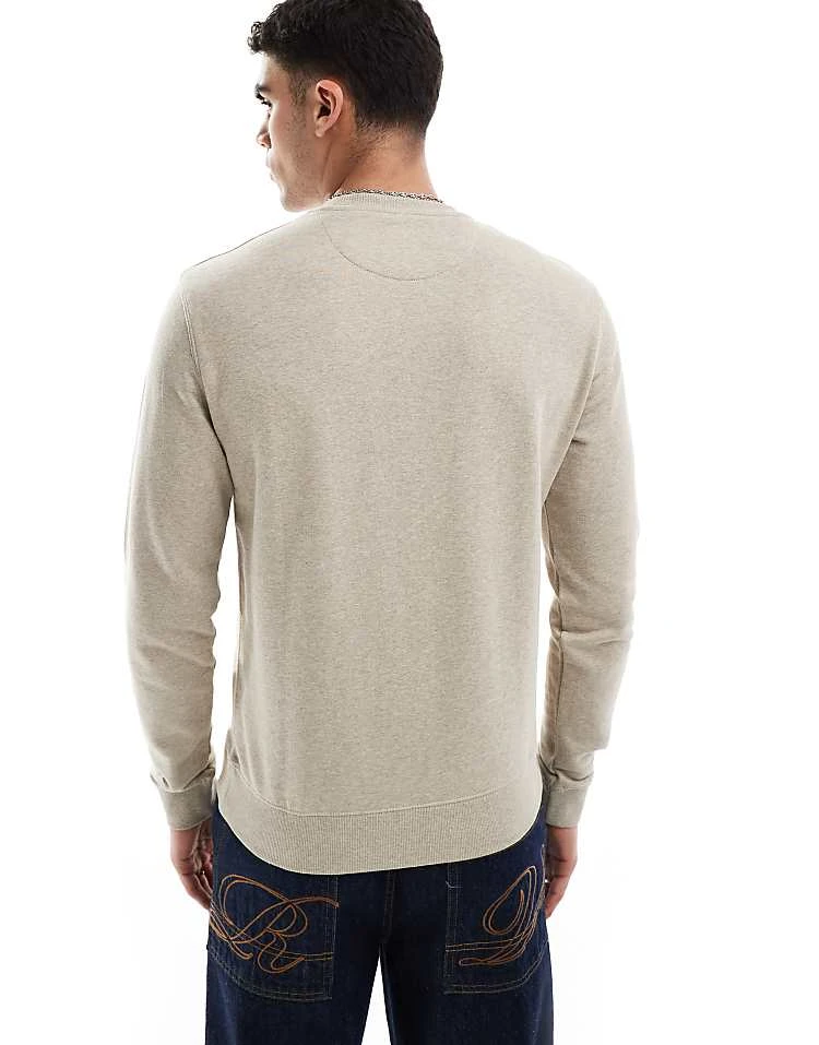 Farah Tim Crewneck Sweatshirt In Beige For Men - Image 4